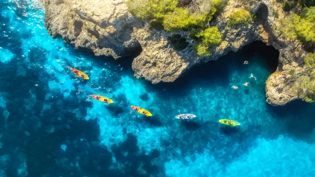 Kajakk og snorkling á Costa Brava