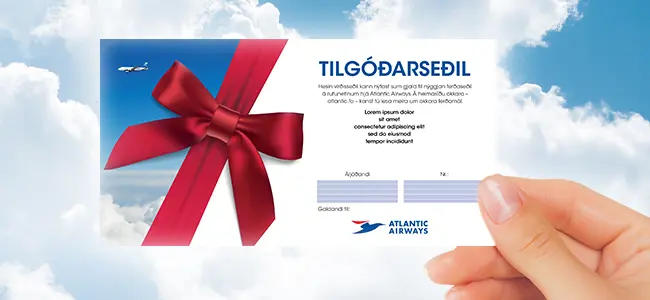 Keyp ferðaseðil við tilgóðarseðli